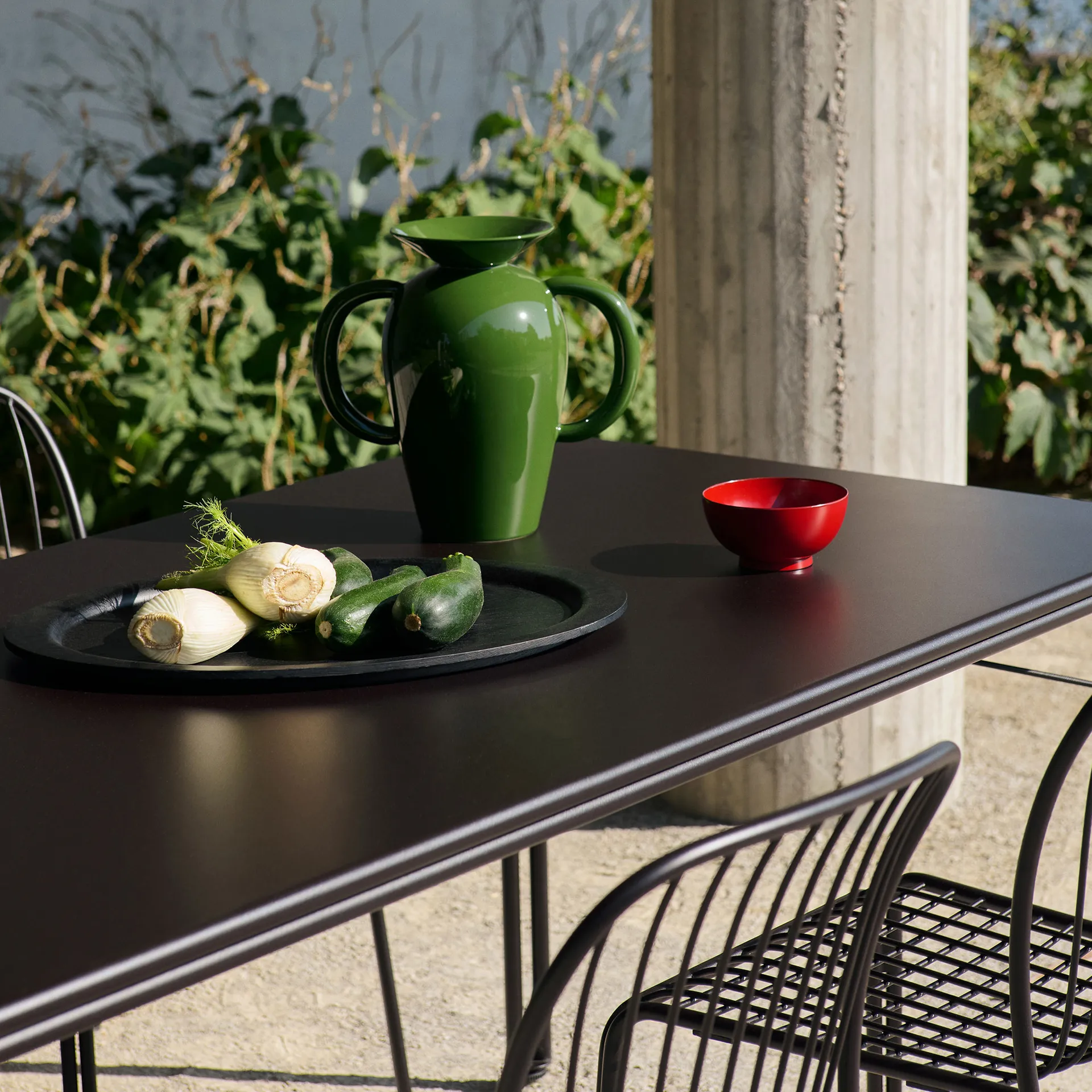 Table à manger Thorvald Outdoor SC99 220 cm, Warm black &Tradition