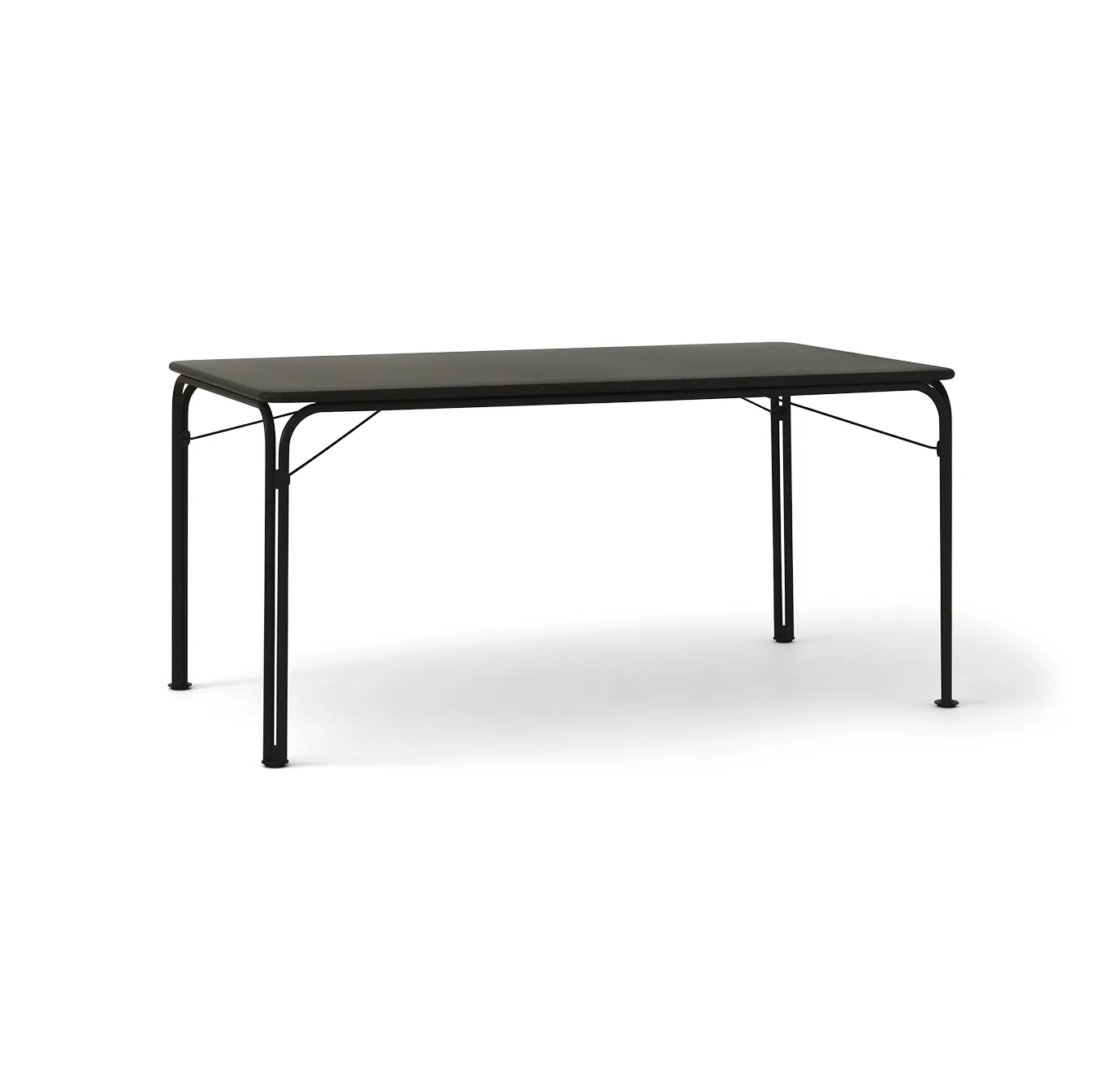 Table à manger Thorvald SC113, Warm black, 160 cm &Tradition