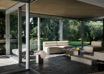 Table basse Develius EV3 - Steel ivory, Ø89x40 cm - &Tradition