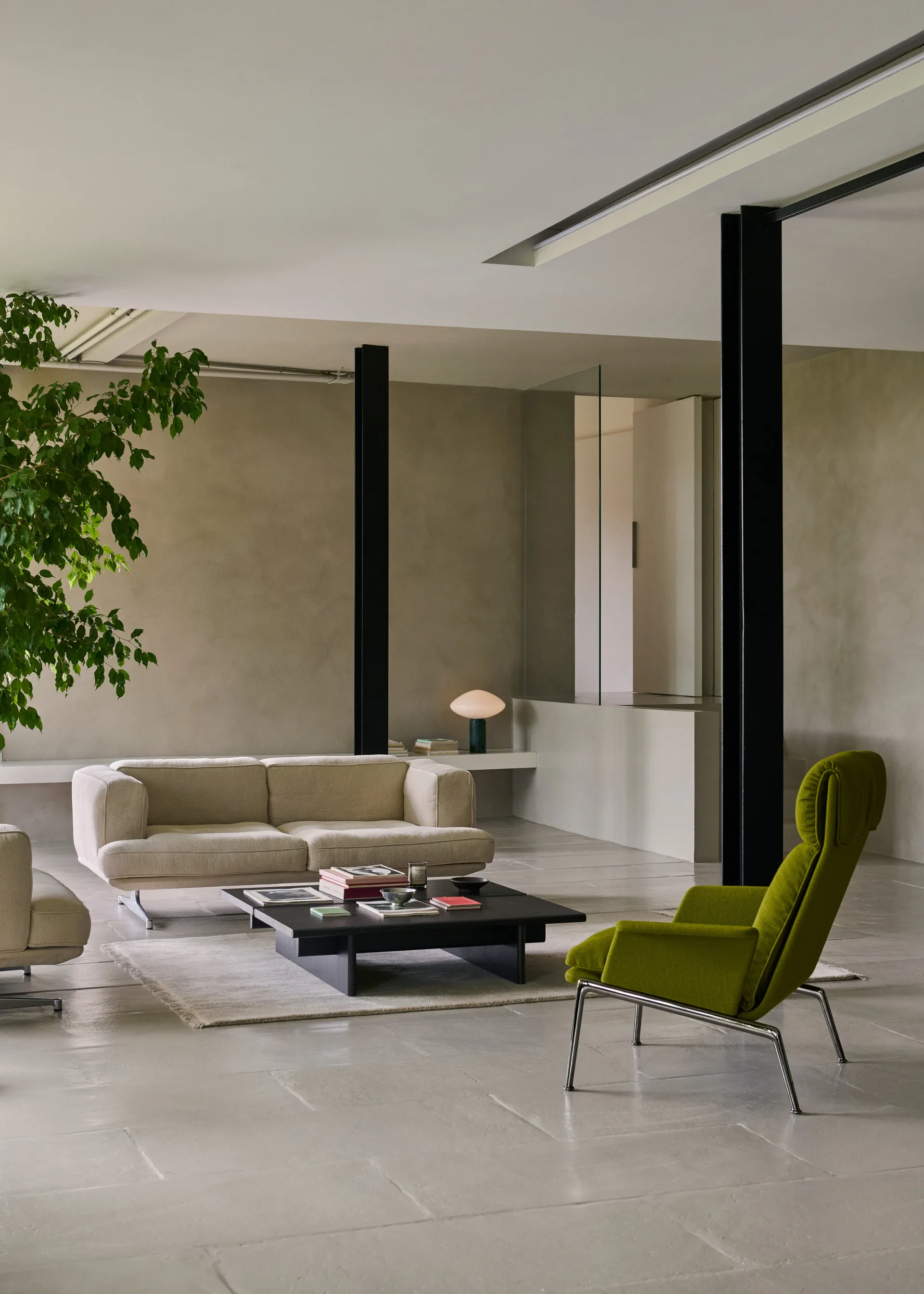 Table basse Ita OS4 110x110 cm, Dark stained oak &Tradition