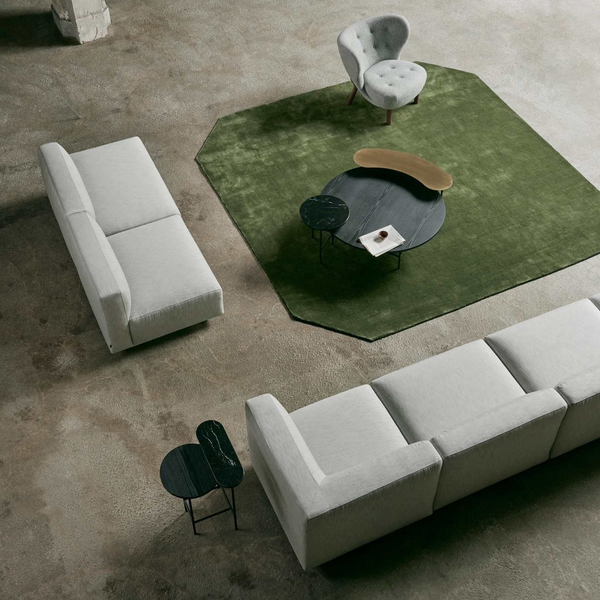 Table basse Palette JH25, Noir-noir &Tradition