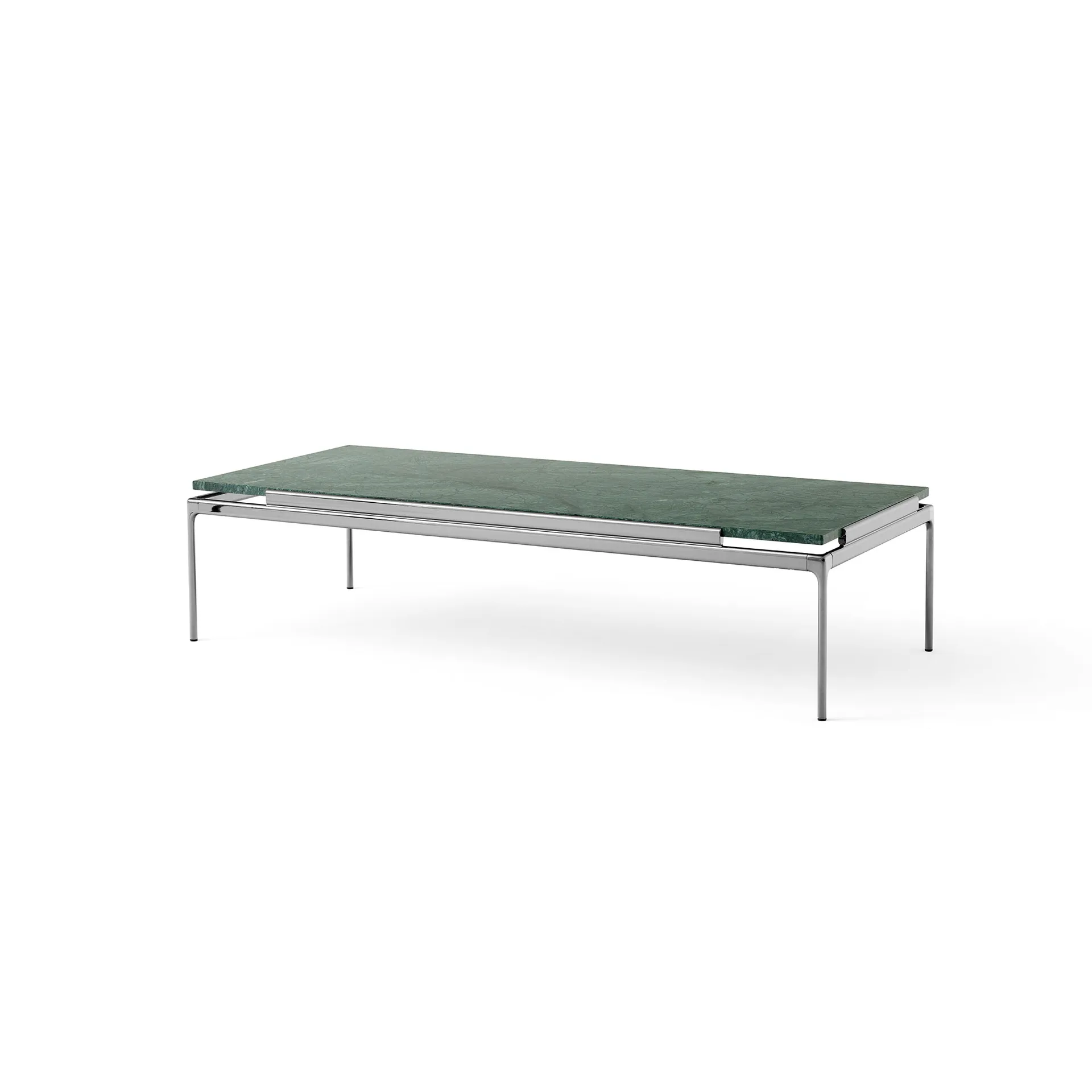 Table basse Sett LN12, Verde guatemala-dark chrome &Tradition