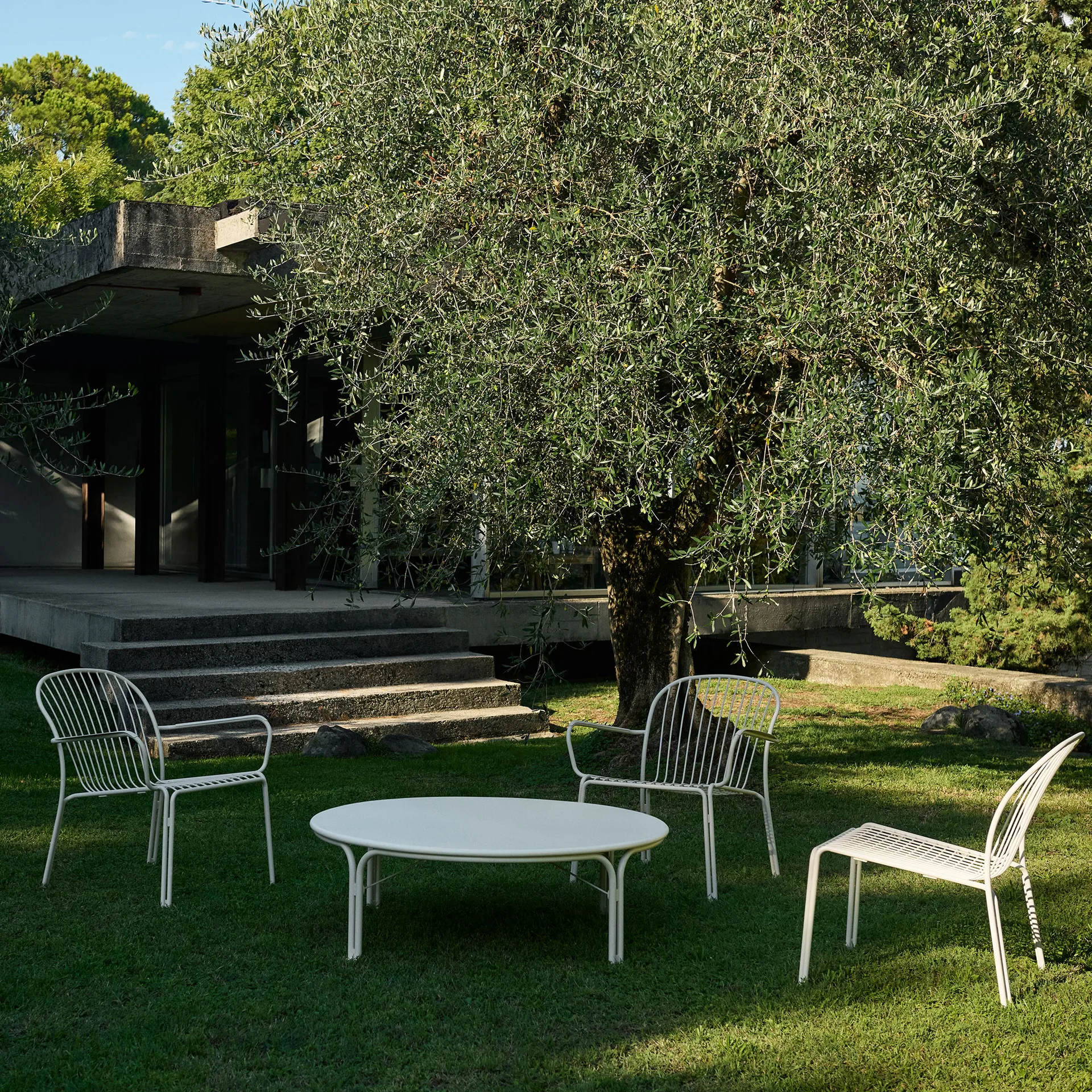 Table basse Thorvald SC109, Ivory, Ø115 cm &Tradition