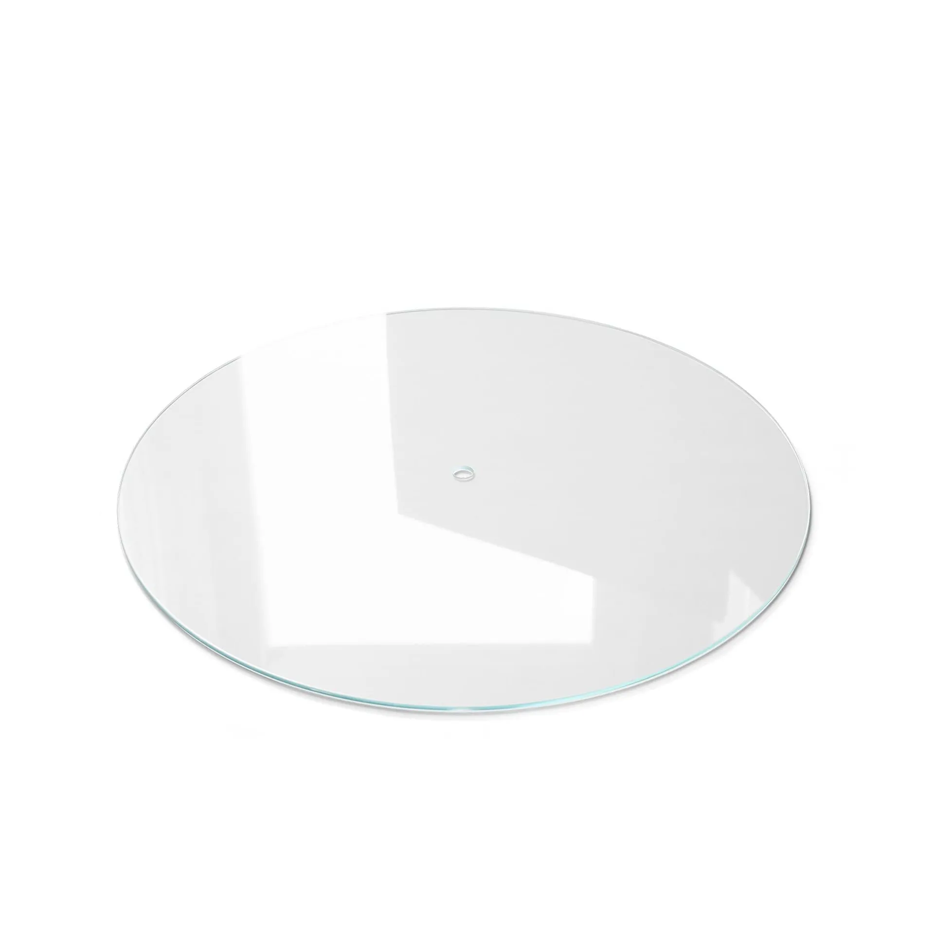Table basse Wire VP17, Acier inoxydable-verre, Ø74x36 cm &Tradition