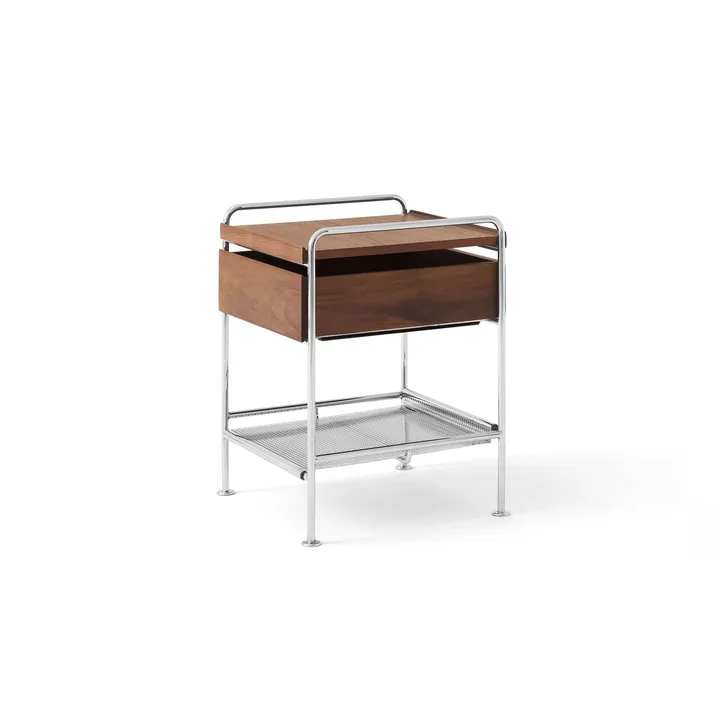Table d’appoint Alima NDS3 - Noyer laqué-chrome - &Tradition