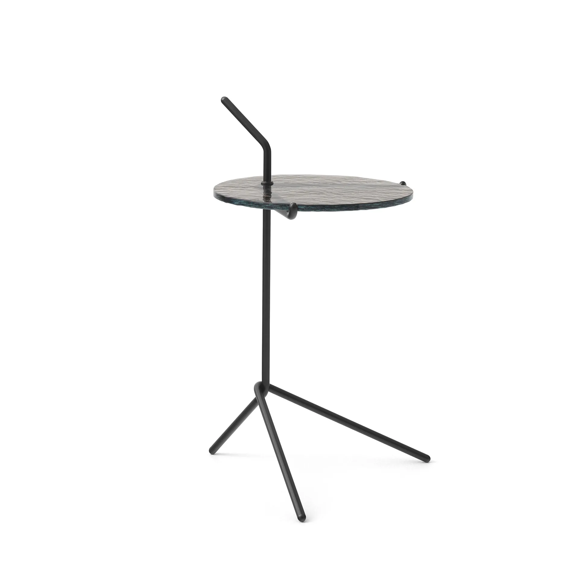 Table d'appoint Halten SH9, Smoked glass-warm black &Tradition