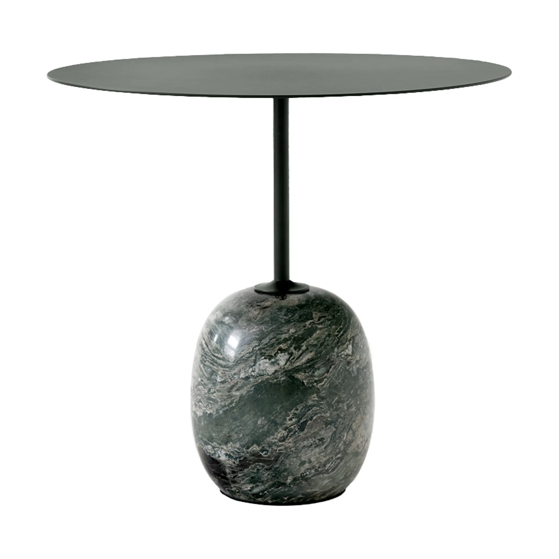 Table d'appoint Lato LN9, Deep Green-Verde Alpi Marble &Tradition