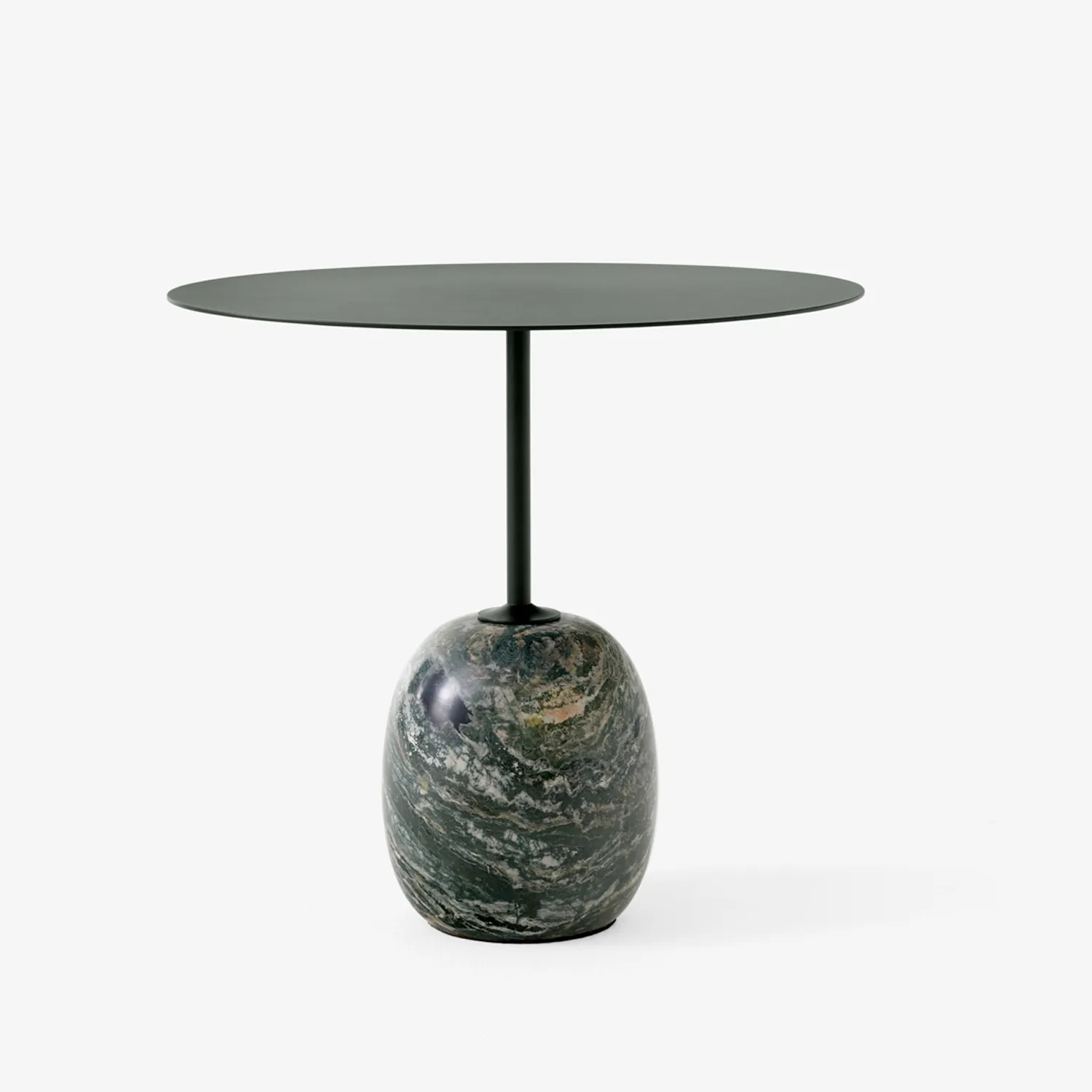 Table d'appoint Lato LN9, Deep Green-Verde Alpi Marble &Tradition