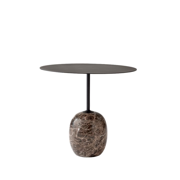 Table d'appoint Lato LN9 - noir, marbre emperador - &Tradition