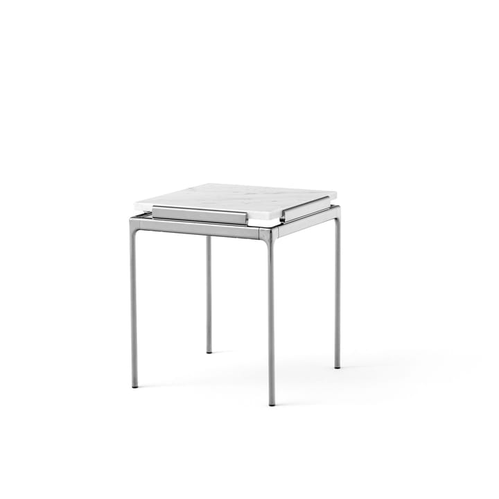 Table d'appoint LN11 Sett - Bianco carrara-dark chrome - &Tradition