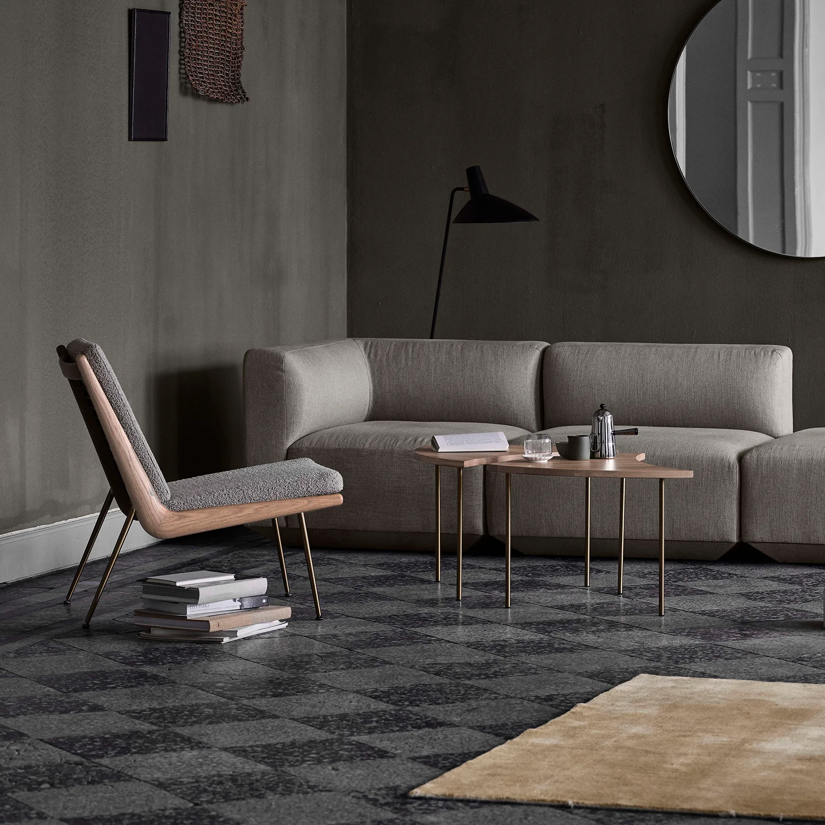 Table d’appoint Pinwheel HM7, Chêne huilé blanc &Tradition