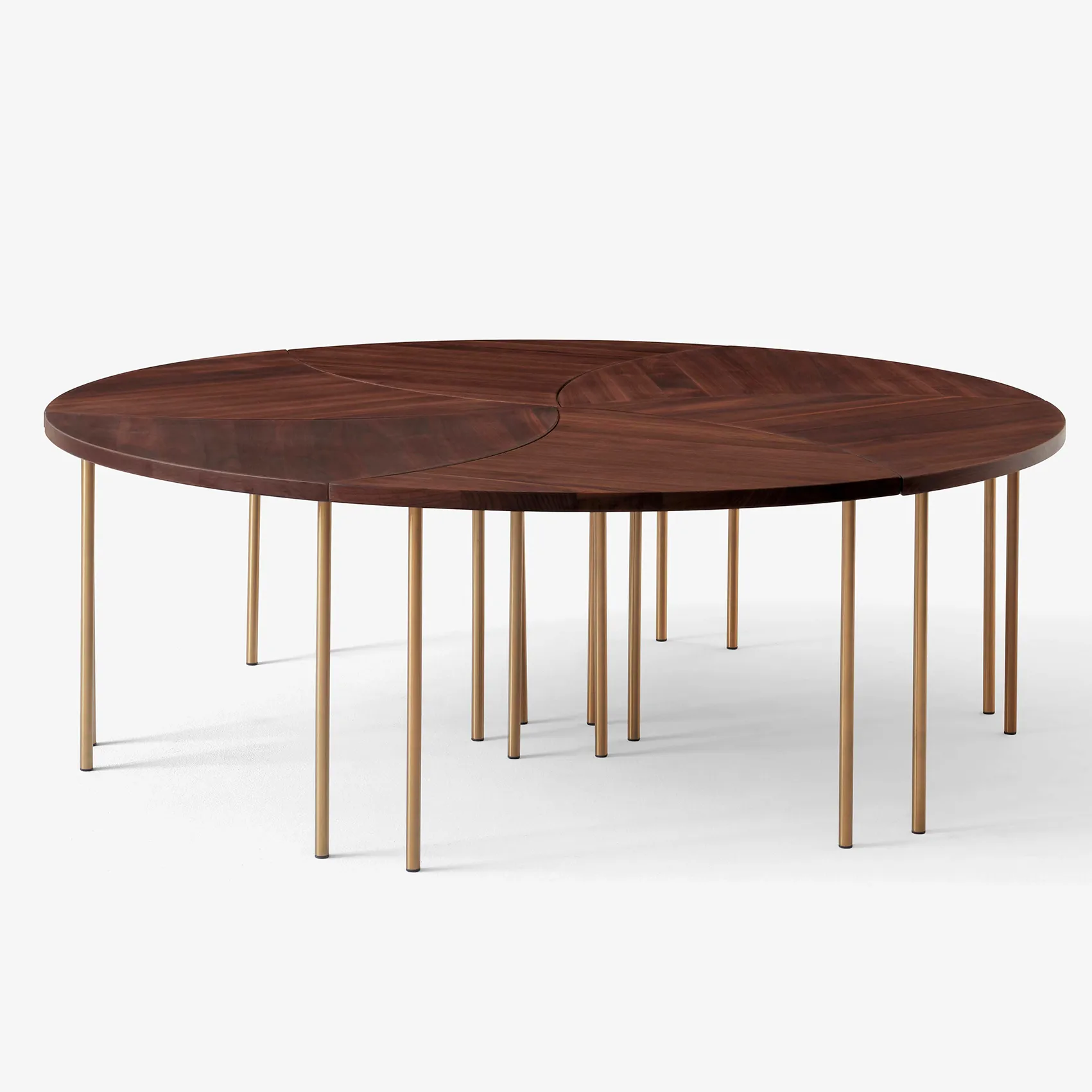 Table d’appoint Pinwheel HM7, Noyer &Tradition