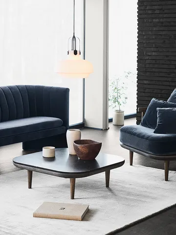 Table Fly SC4 - chêne huilé fumé + marbre noir - &Tradition