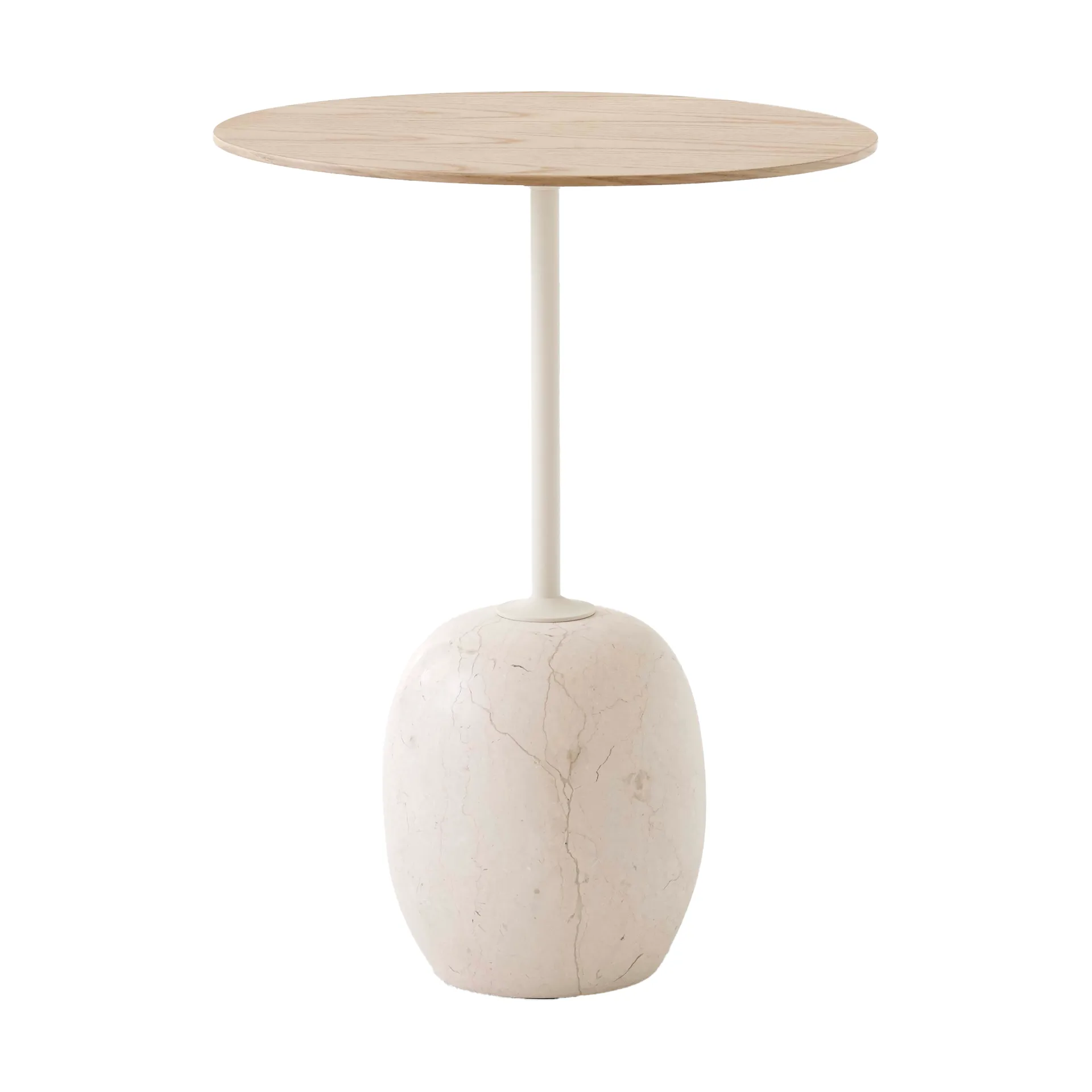 Table Lato LN8, Lacquered oak-Crema diva marble &Tradition