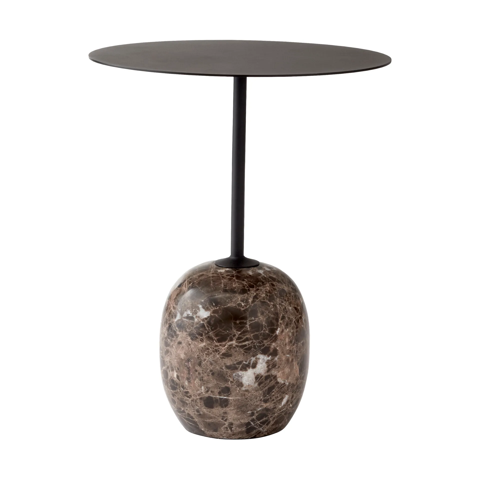 Table Lato LN8, Warm black-Emparador marble &Tradition