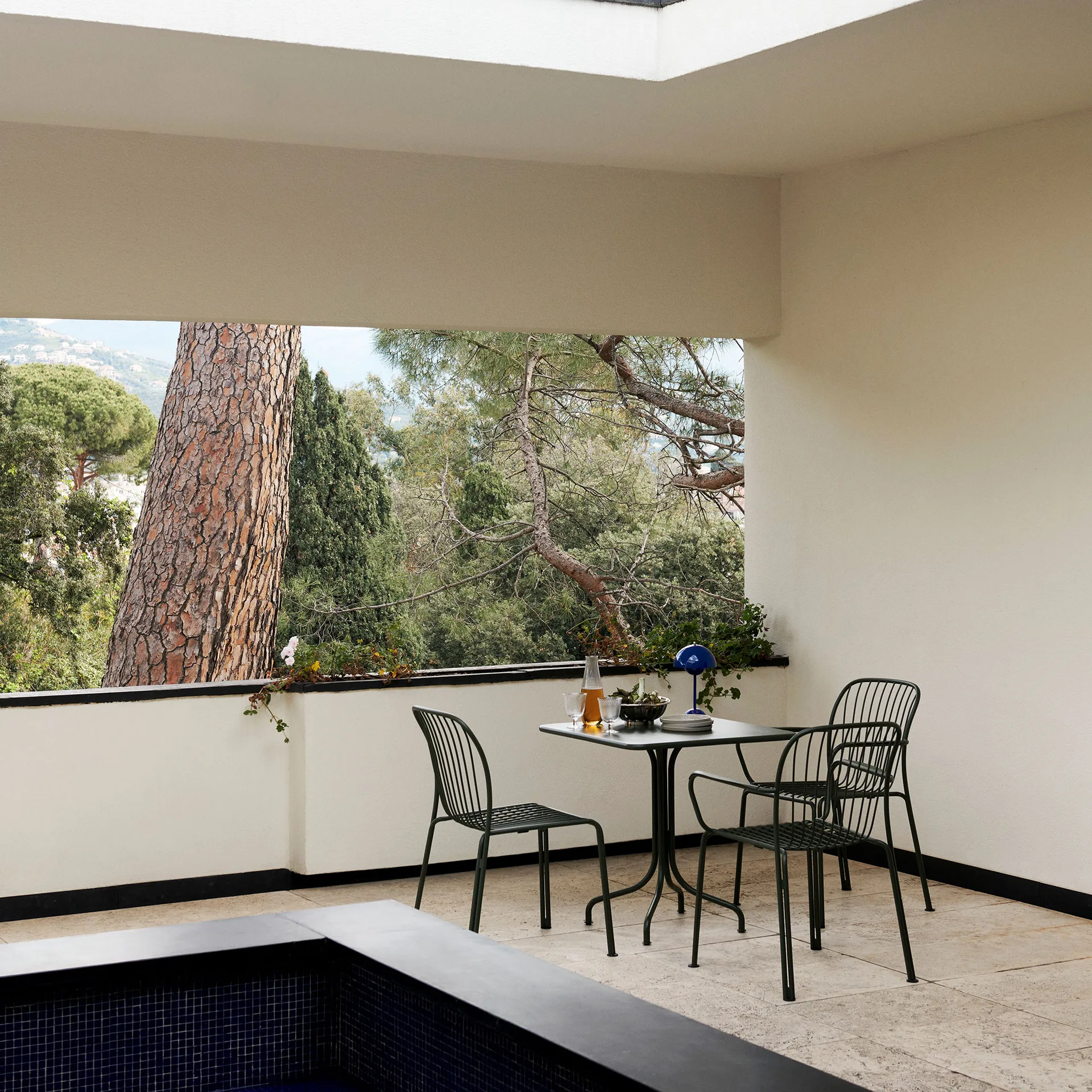 Table Thorvald SC97 70x70 cm, Bronze green &Tradition