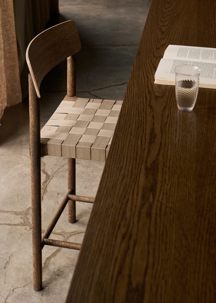 Tabouret de bar Betty TK12 Counter Chair 65 cm, Lin naturel-chêne fumé &Tradition