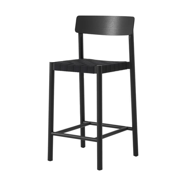 Tabouret de bar Betty TK12 Counter Chair 65 cm - Lin noir-frêne laqué noir - &Tradition