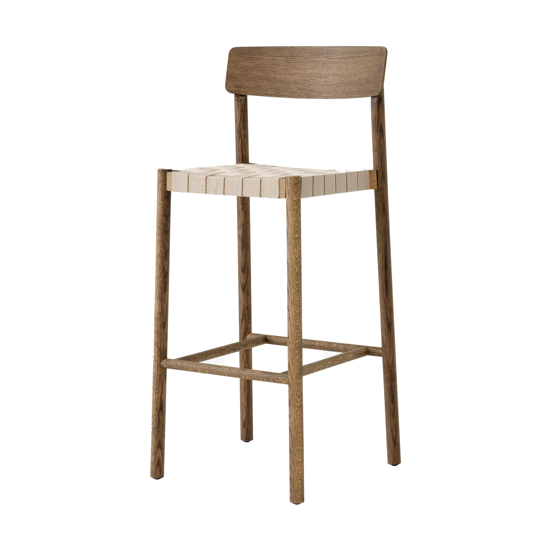 Tabouret de bar Betty TK15 Bar Chair 75 cm, Chêne fumé-lin naturel &Tradition