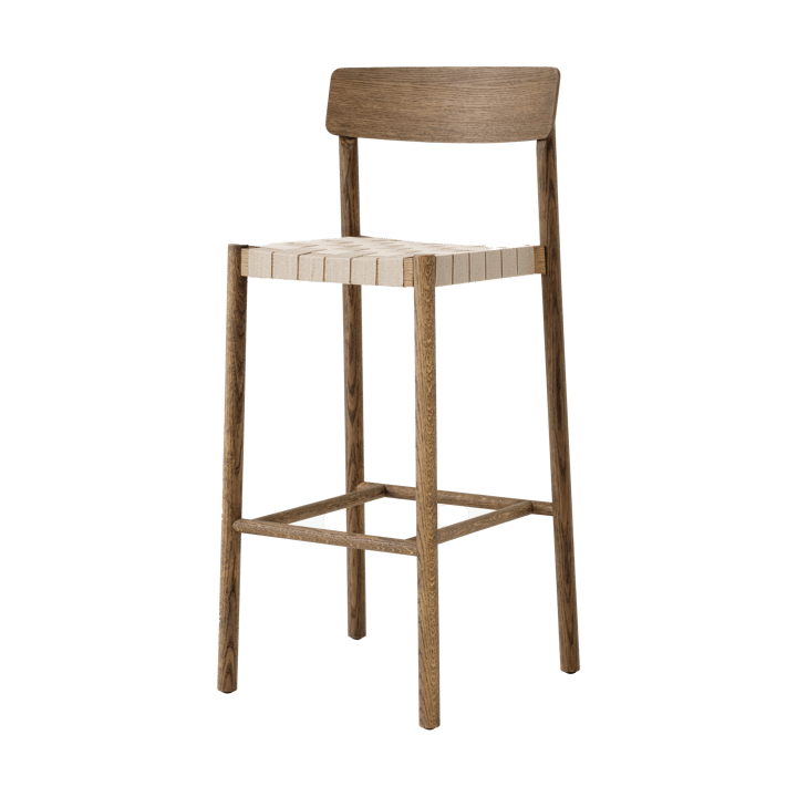 Tabouret de bar Betty TK15 Bar Chair 75 cm - Chêne fumé-lin naturel - &Tradition