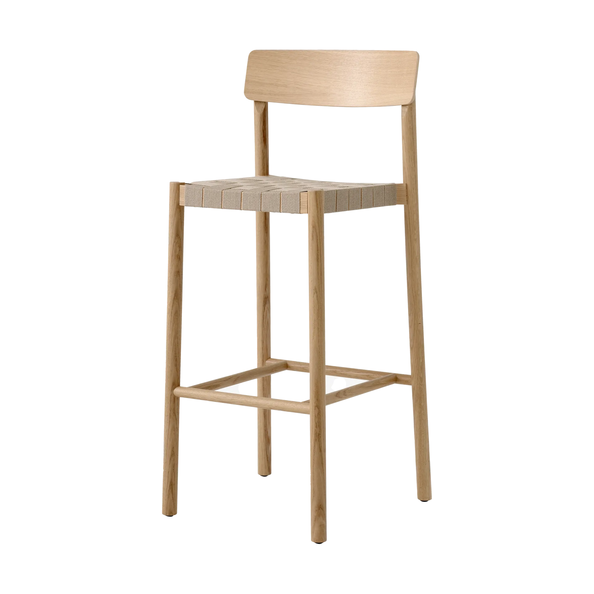 Tabouret de bar Betty TK15 Bar Chair 75 cm, Chêne laqué-lin naturel &Tradition