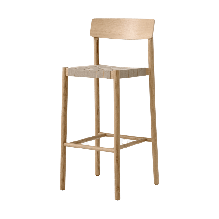 Tabouret de bar Betty TK15 Bar Chair 75 cm - Chêne laqué-lin naturel - &Tradition