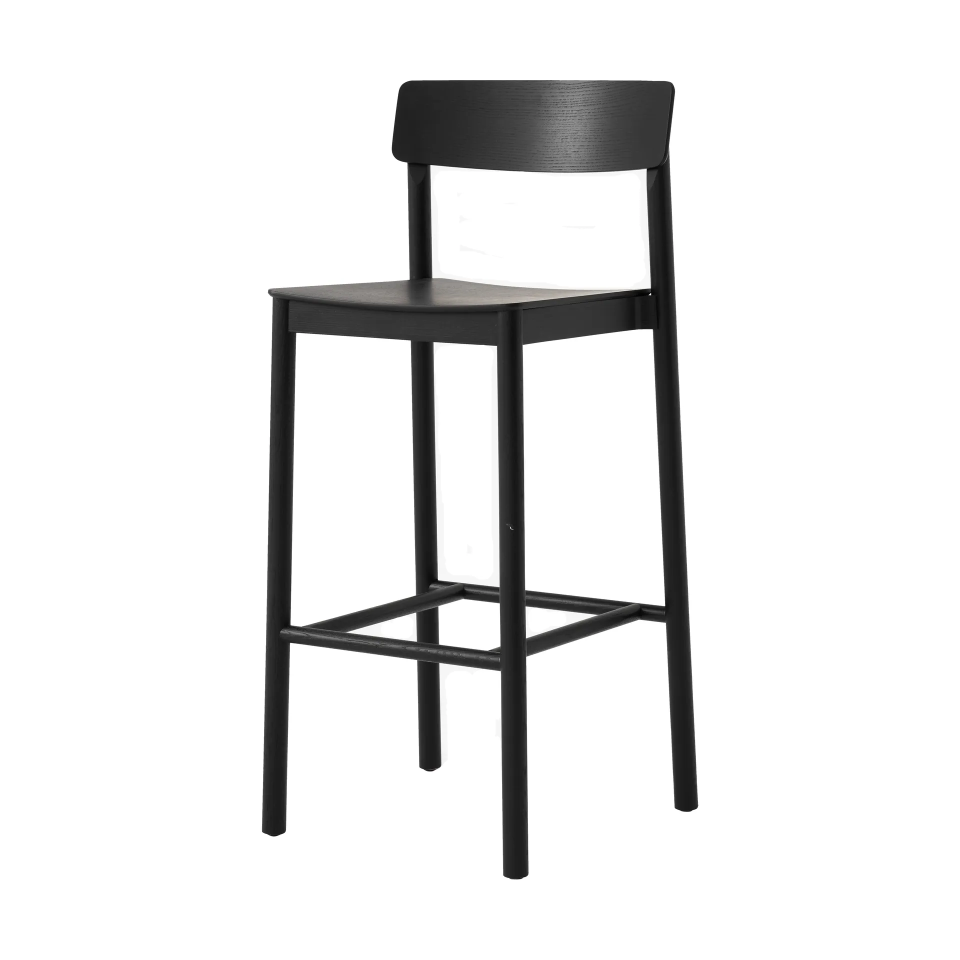 Tabouret de bar Betty TK16 Bar Chair 75 cm, Frêne laqué noir &Tradition