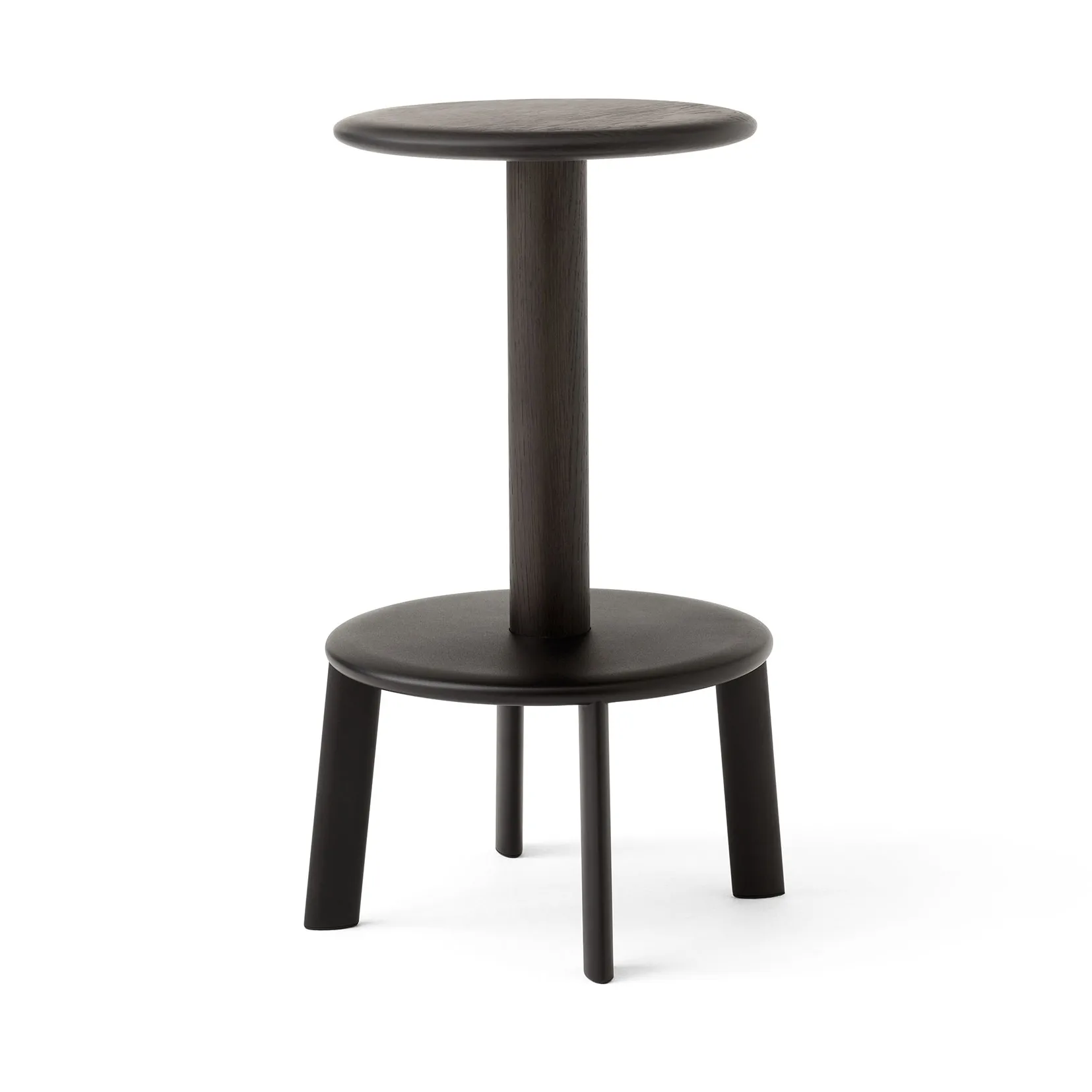 Tabouret de bar Massif AV39, Dark stained oak-warm &Tradition