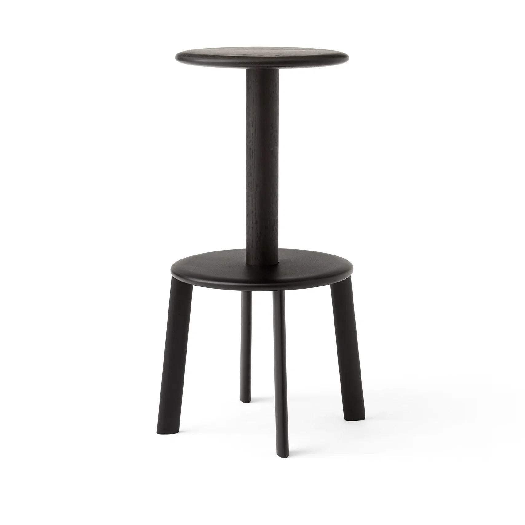 Tabouret de bar Massif AV40, Dark stained oak-warm black &Tradition