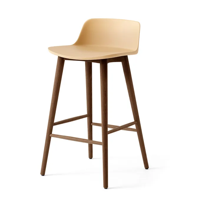 Tabouret de bar Rely HW118 - Noyer laqué Beige sand, 65 cm - &Tradition