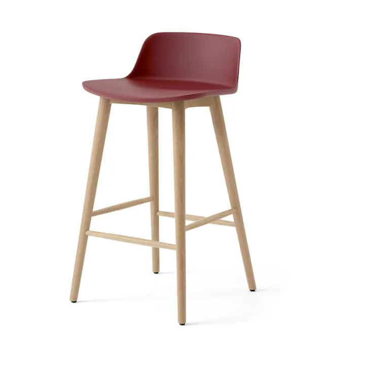 Tabouret de bar Rely HW118 - Red brown-chêne laqué, 65 cm - &Tradition