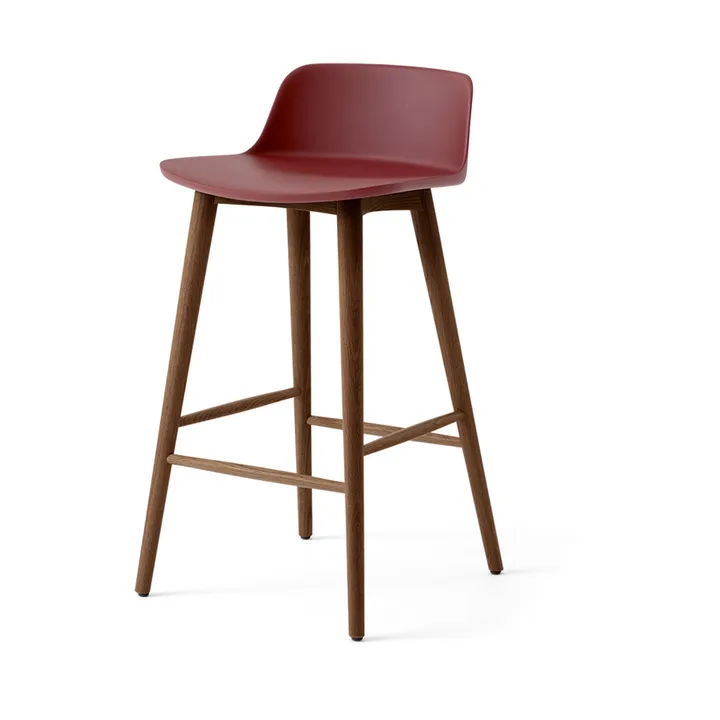 Tabouret de bar Rely HW118 - Red brown-noyer laqué, 65 cm - &Tradition
