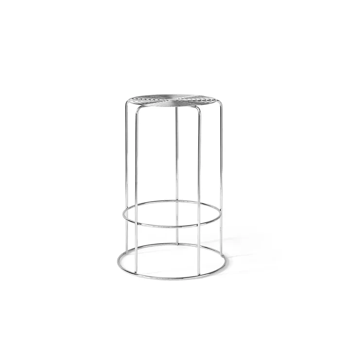 Tabouret de bar Wire VP15 - Acier inoxydable, 65 cm - &Tradition