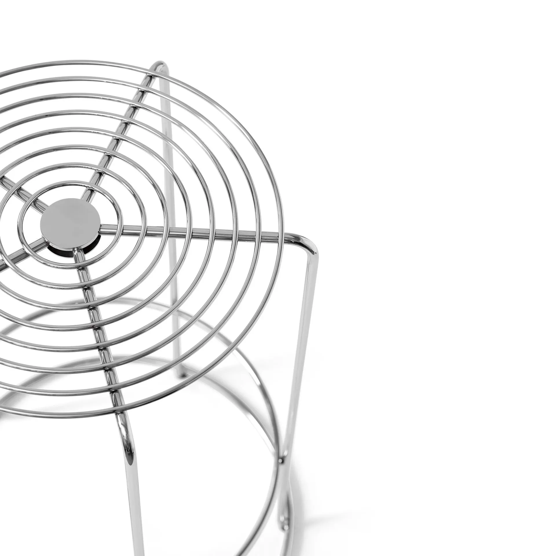 Tabouret de bar Wire VP15, Acier inoxydable, 65 cm &Tradition