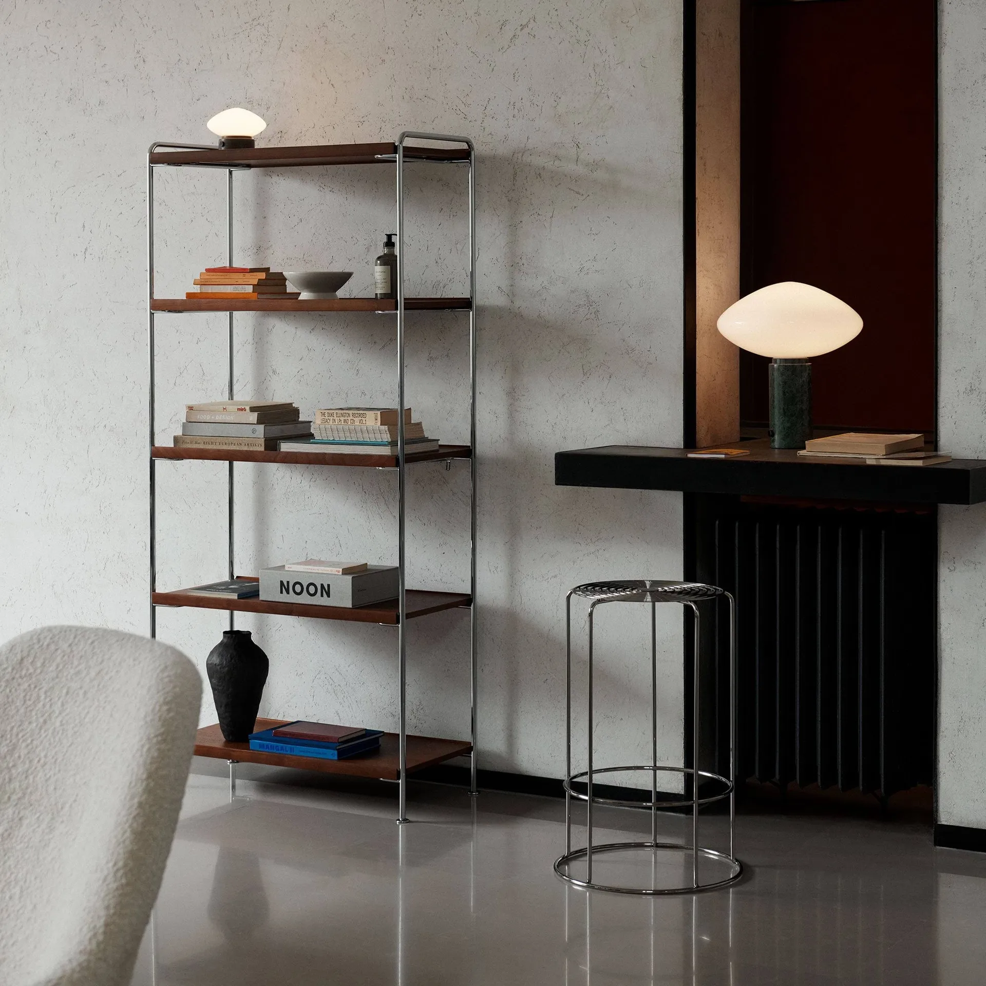 Tabouret de bar Wire VP15, Acier inoxydable, 65 cm &Tradition