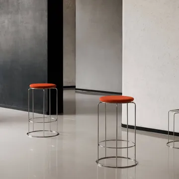 Tabouret de bar Wire VP15 - Acier inoxydable, 65 cm - &Tradition