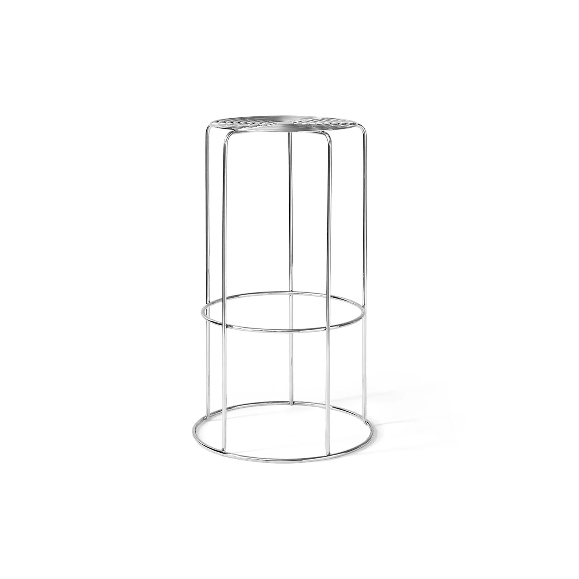 Tabouret de bar Wire VP16, Acier inoxydable, 75 cm &Tradition