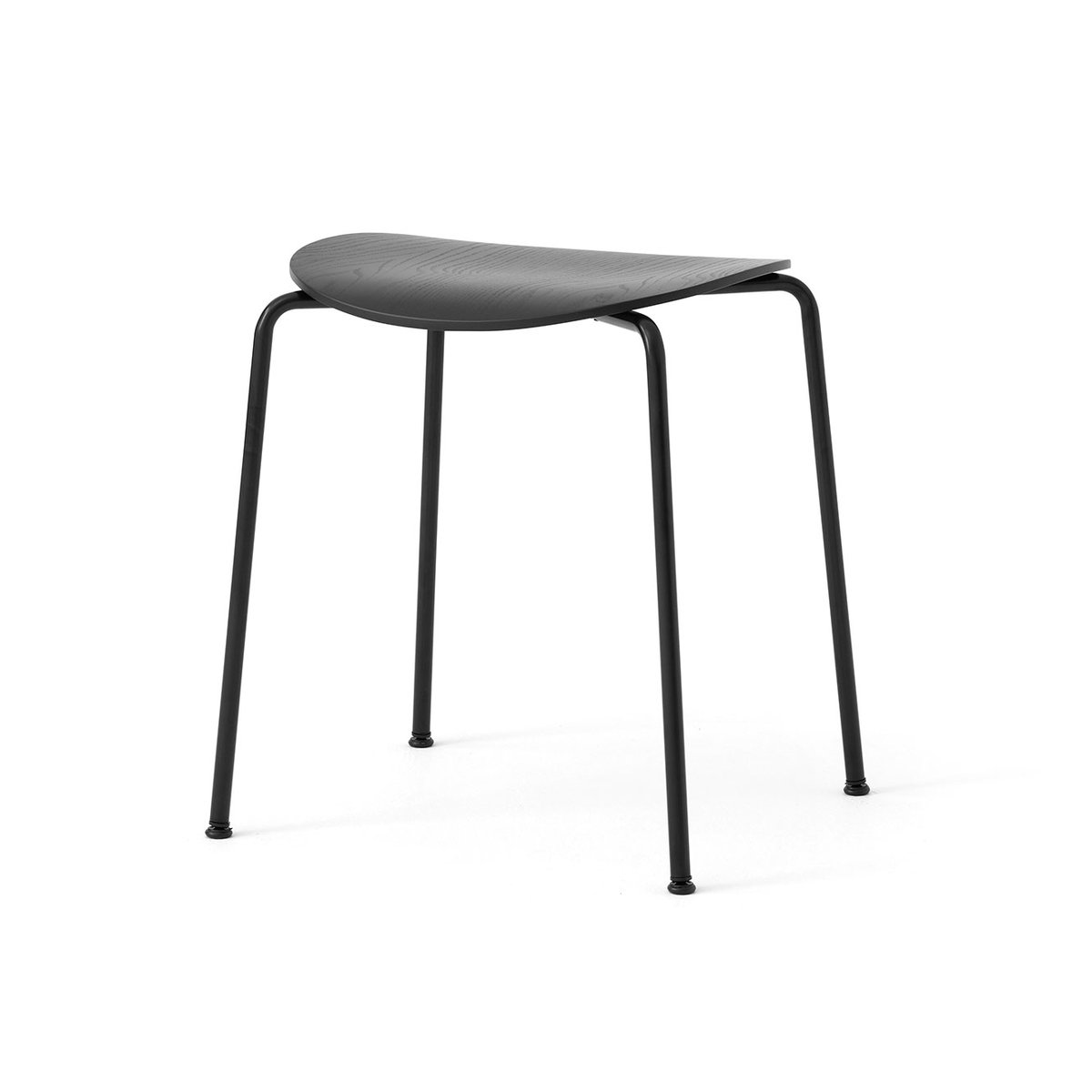 &Tradition Tabouret Pavilion AV36 Black-black lacquered oak