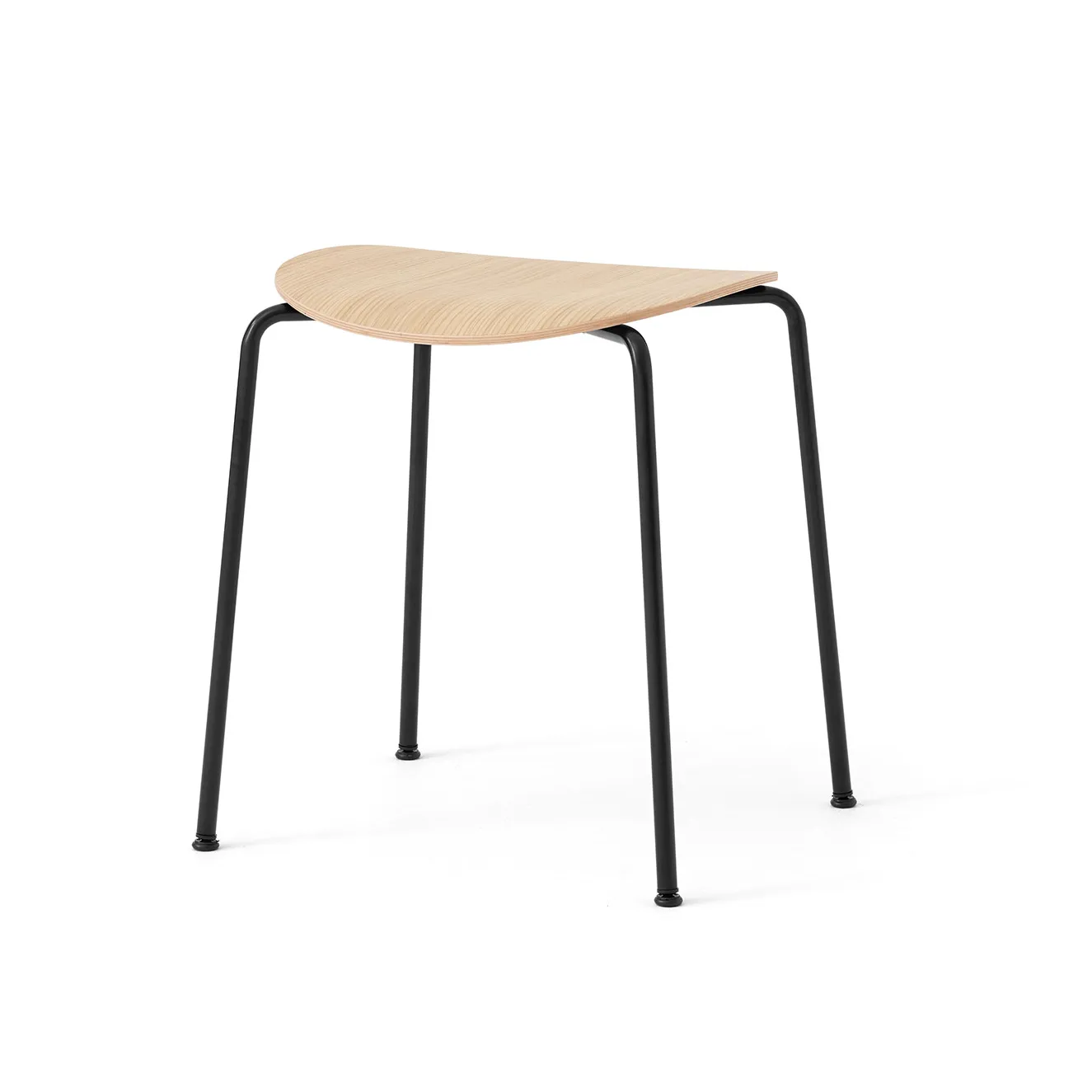 Tabouret Pavilion AV36, Black-lacquered oak &Tradition
