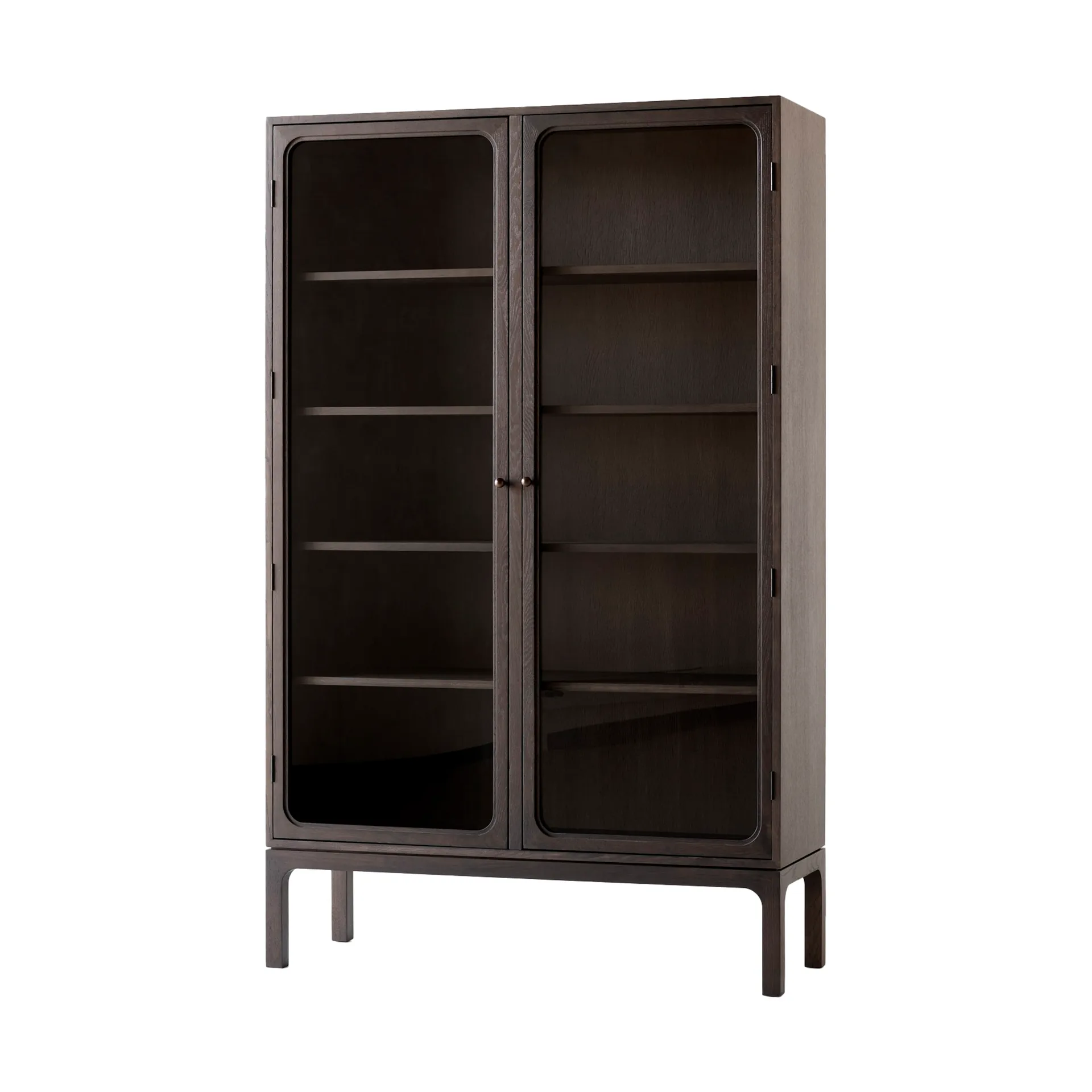 Trace SC88 Vitrine 120x192x40 cm, Dark stained oak &Tradition