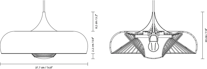 Abat-jour Chordis, Laiton Umage