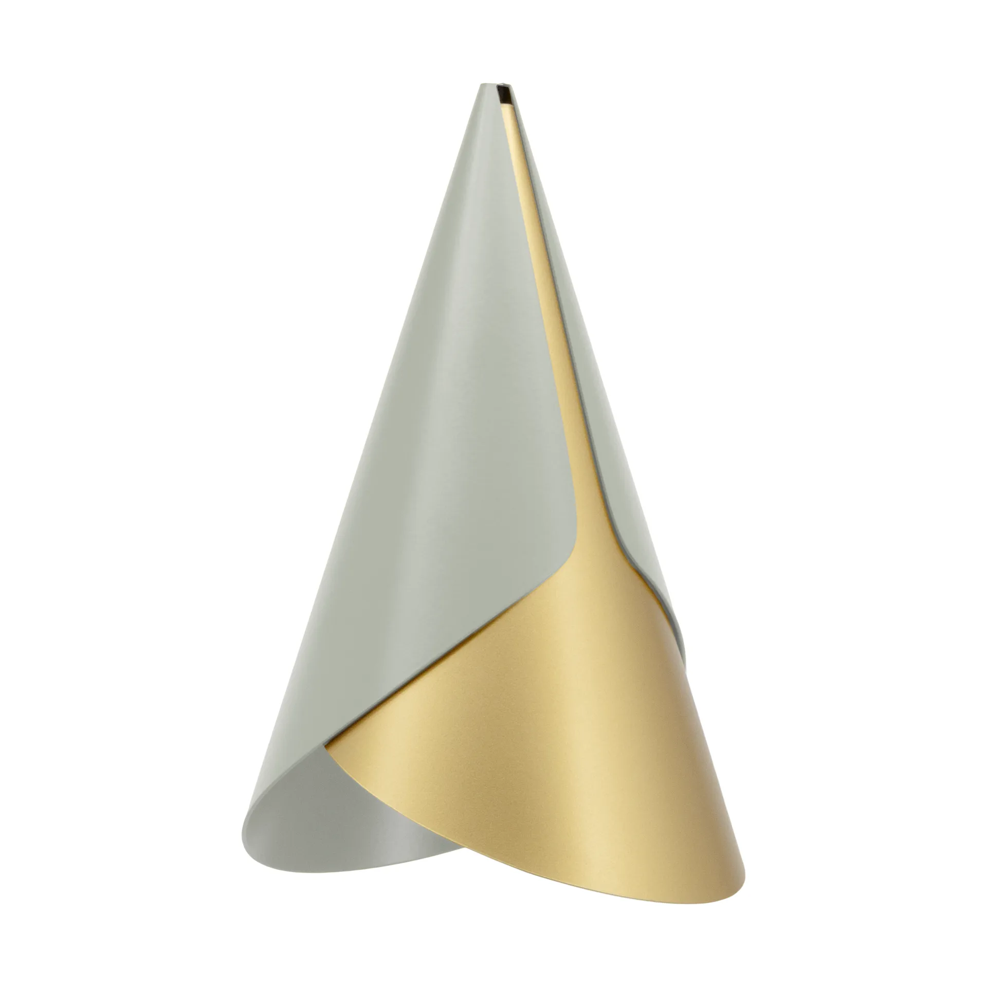 Abat-jour Cornet, Nuance olive-brass Umage