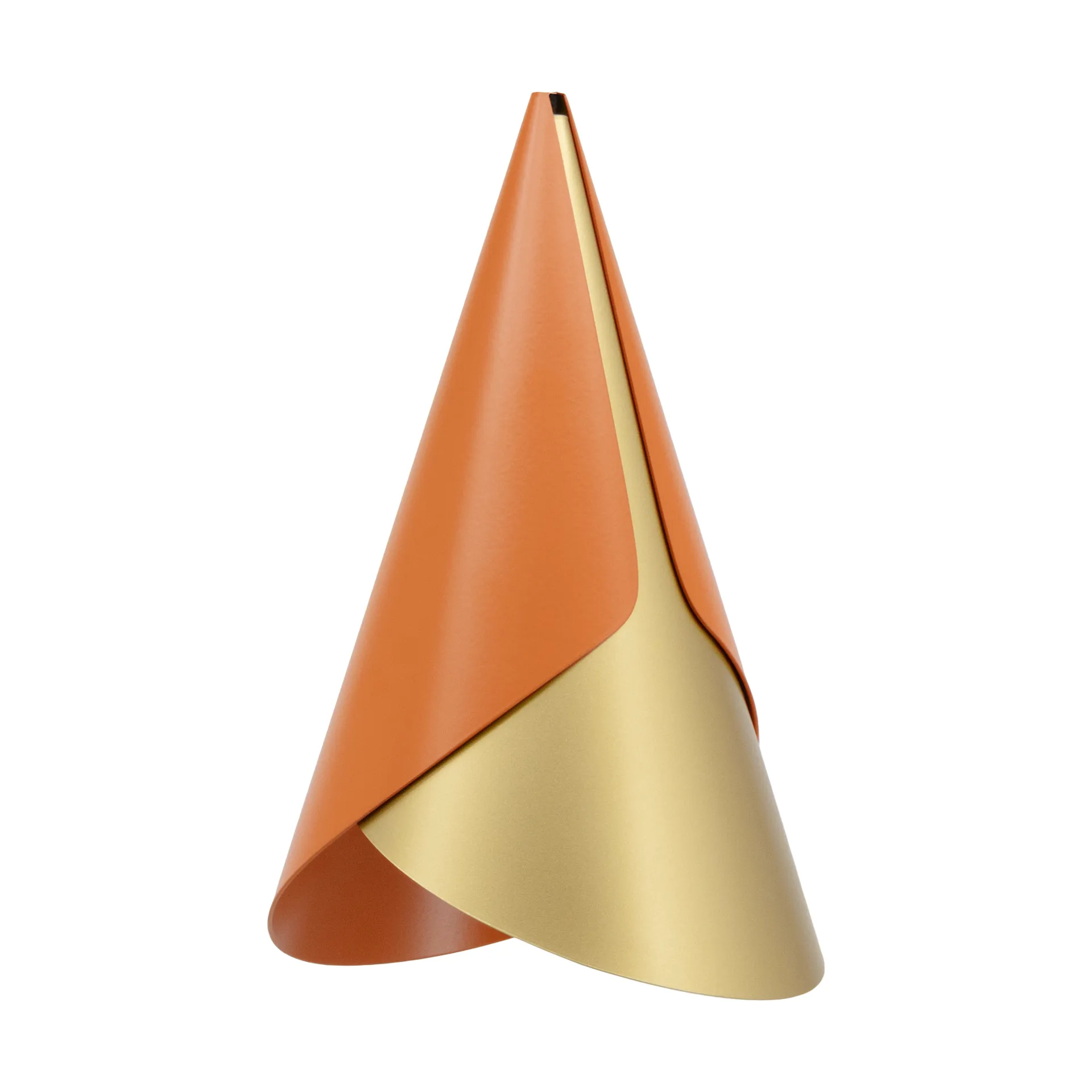 Abat-jour Cornet, Nuance orange-brass Umage