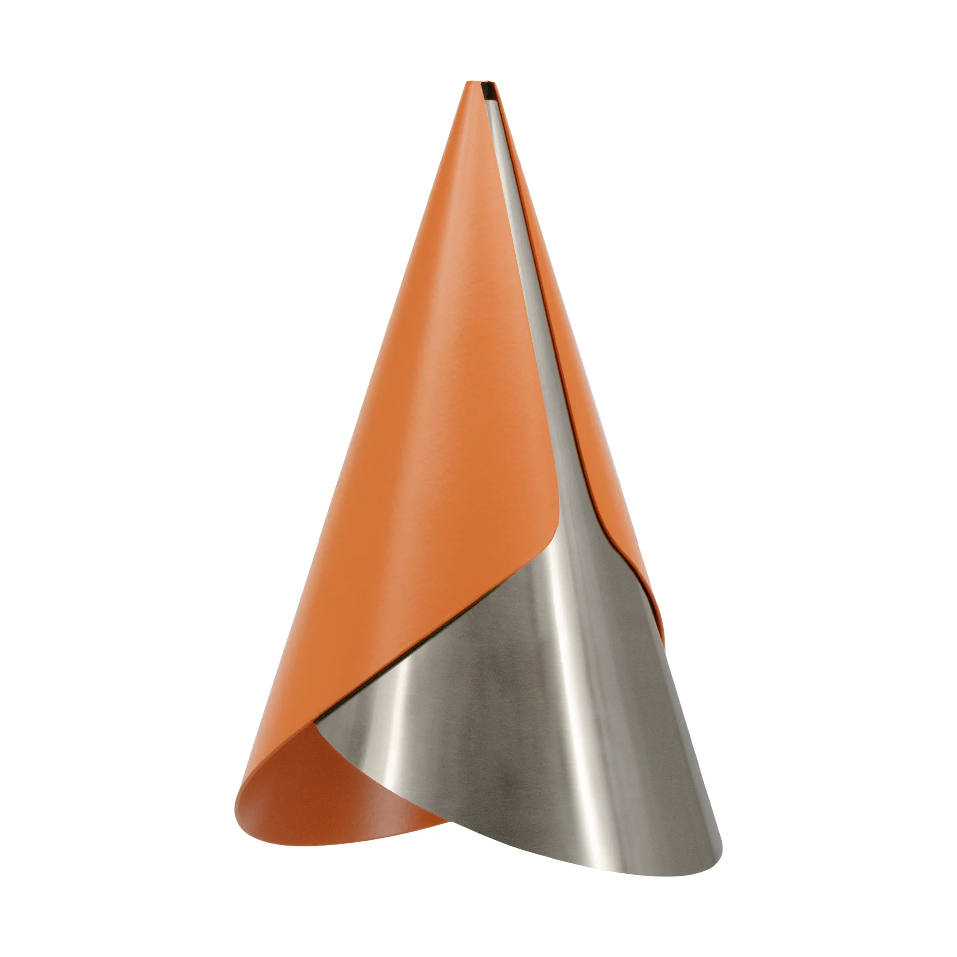 Abat-jour Cornet, Nuance orange-steel Umage