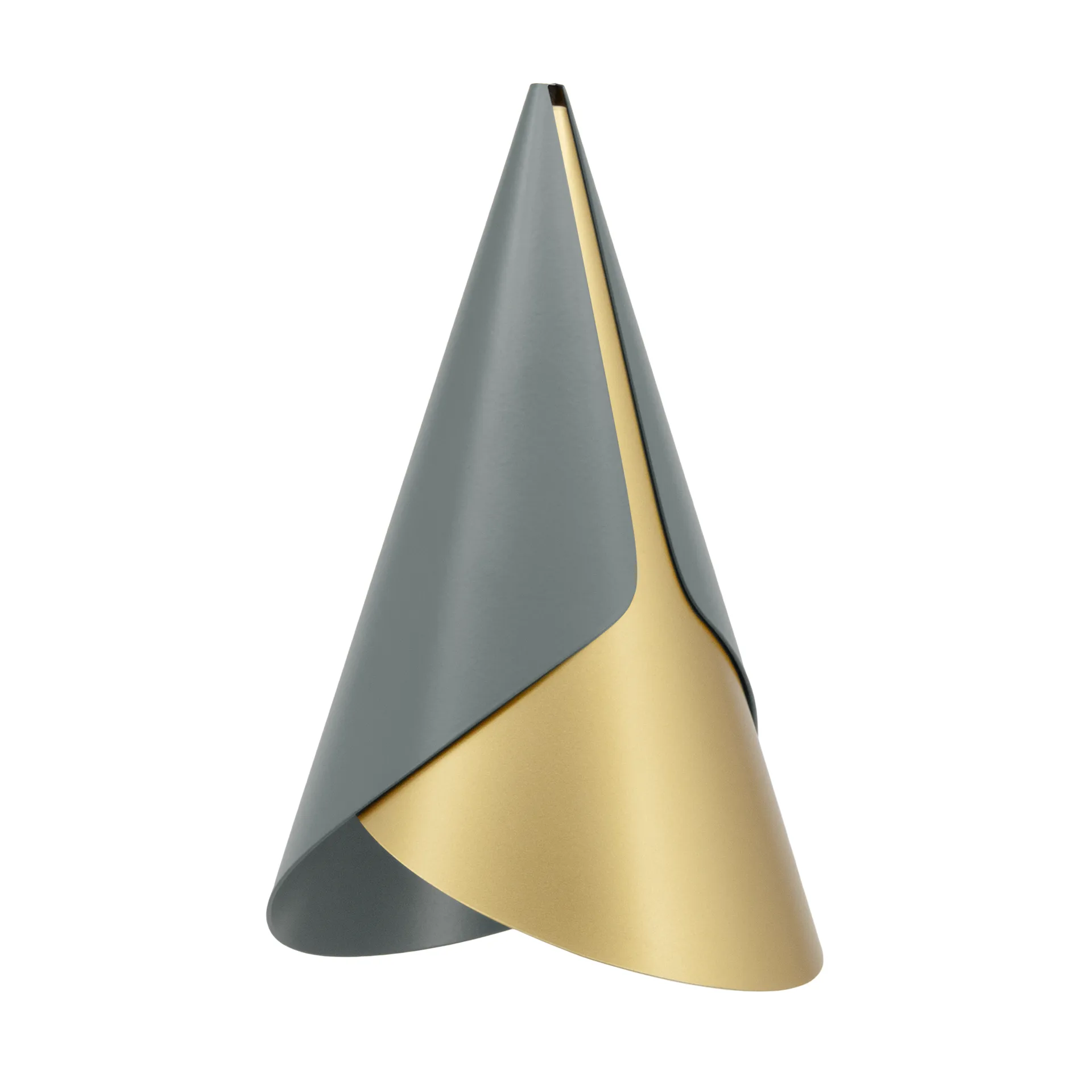 Abat-jour Cornet, Slate-brass Umage