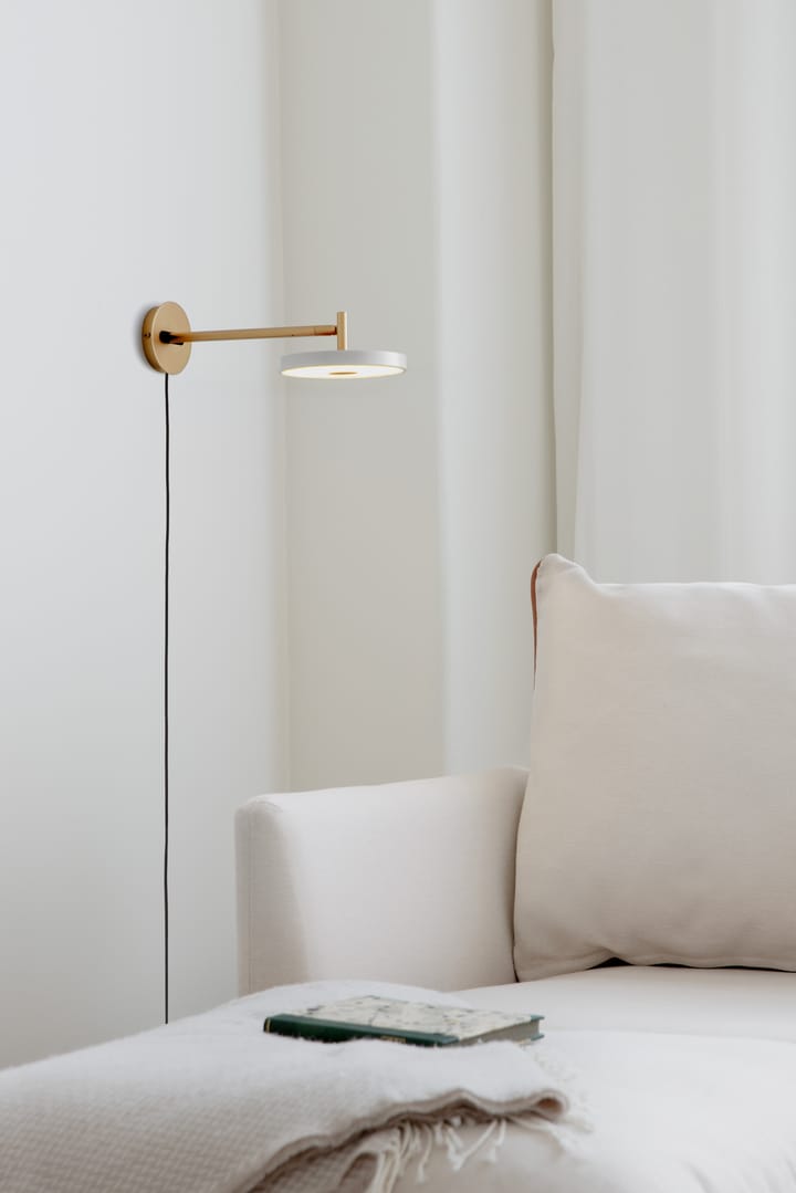 Applique murale Asteria Wall long, Blanc perle Umage