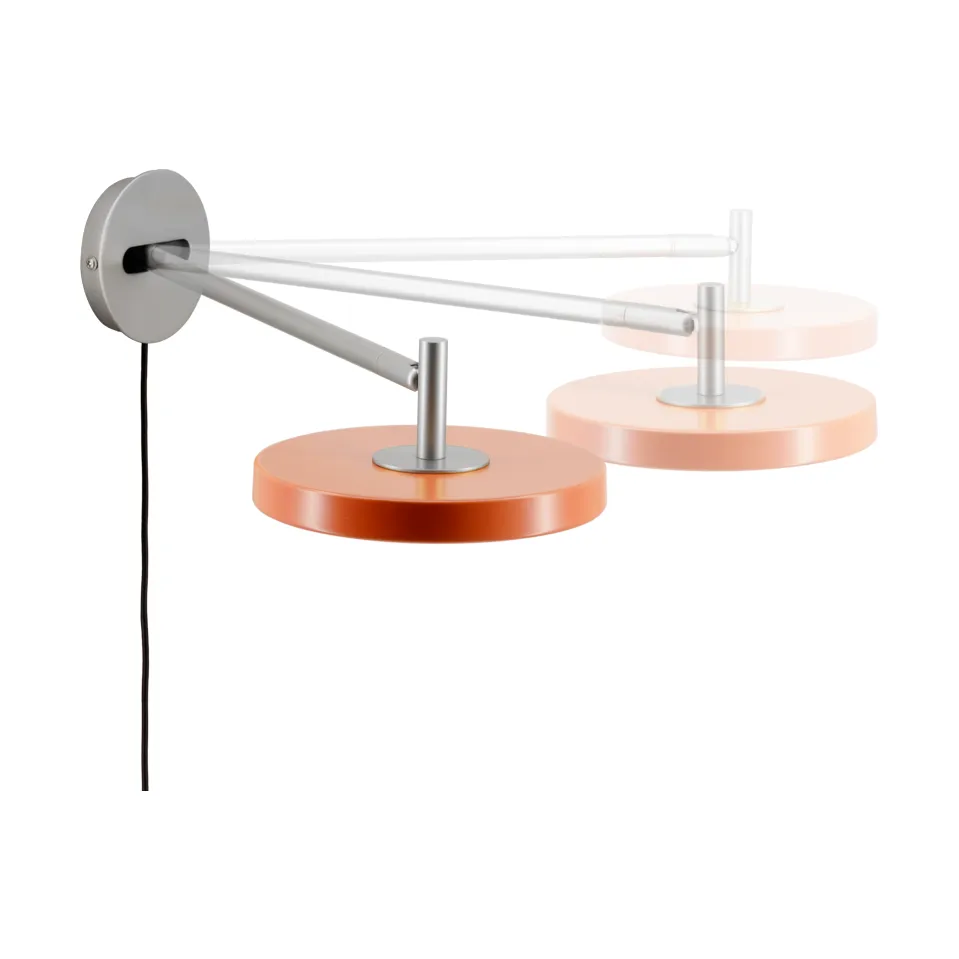 Applique murale Asteria Wall, Long, Nuance orange-chrome Umage