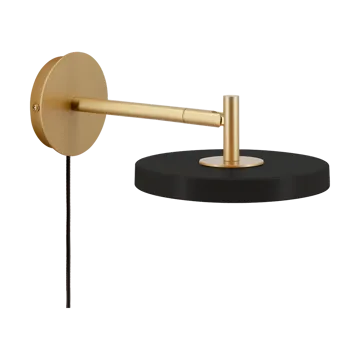 Applique murale Asteria Wall - Short, Black-brass - Umage