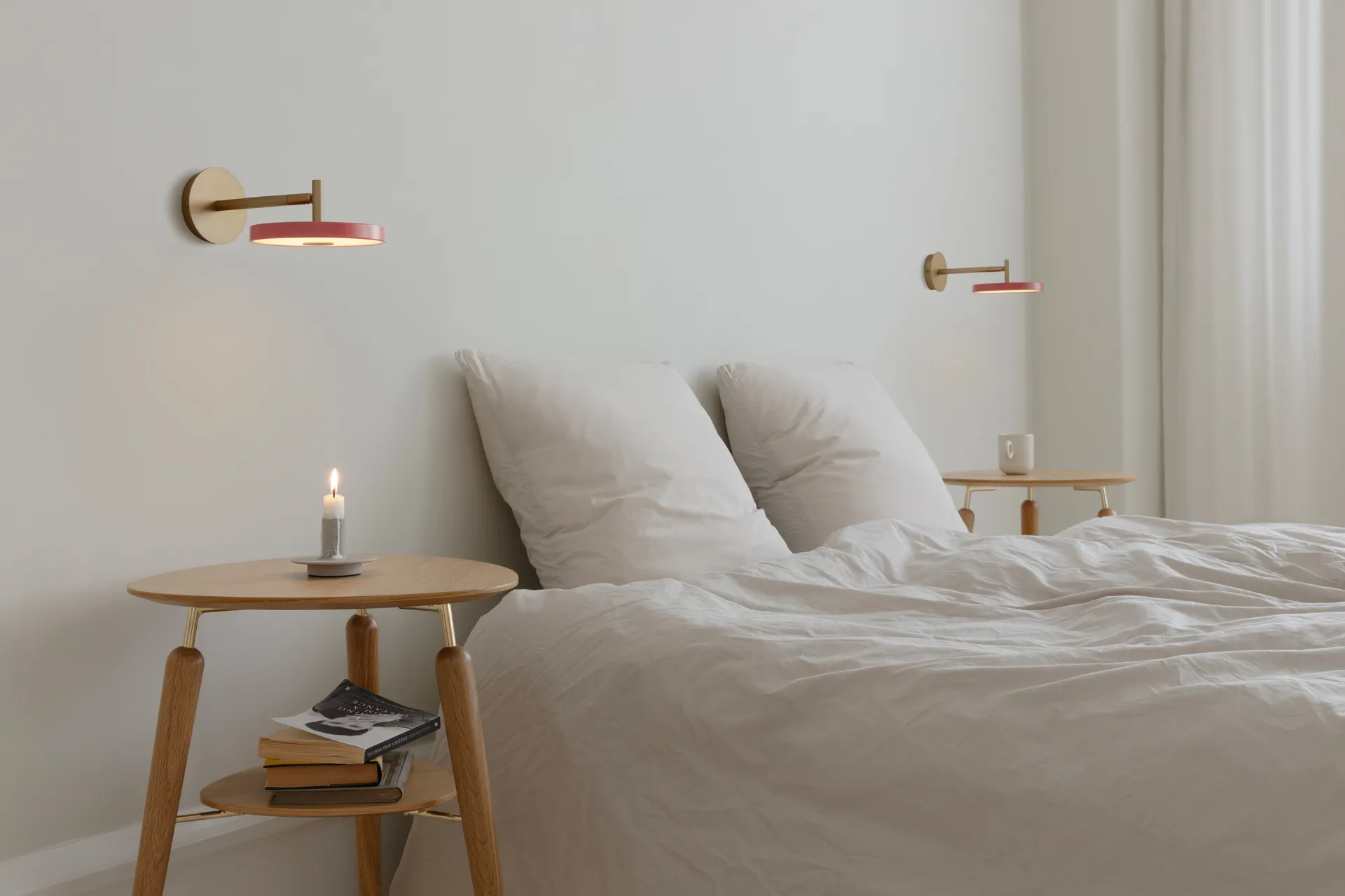 Applique murale Asteria Wall, Short, Nuance rose-brass Umage