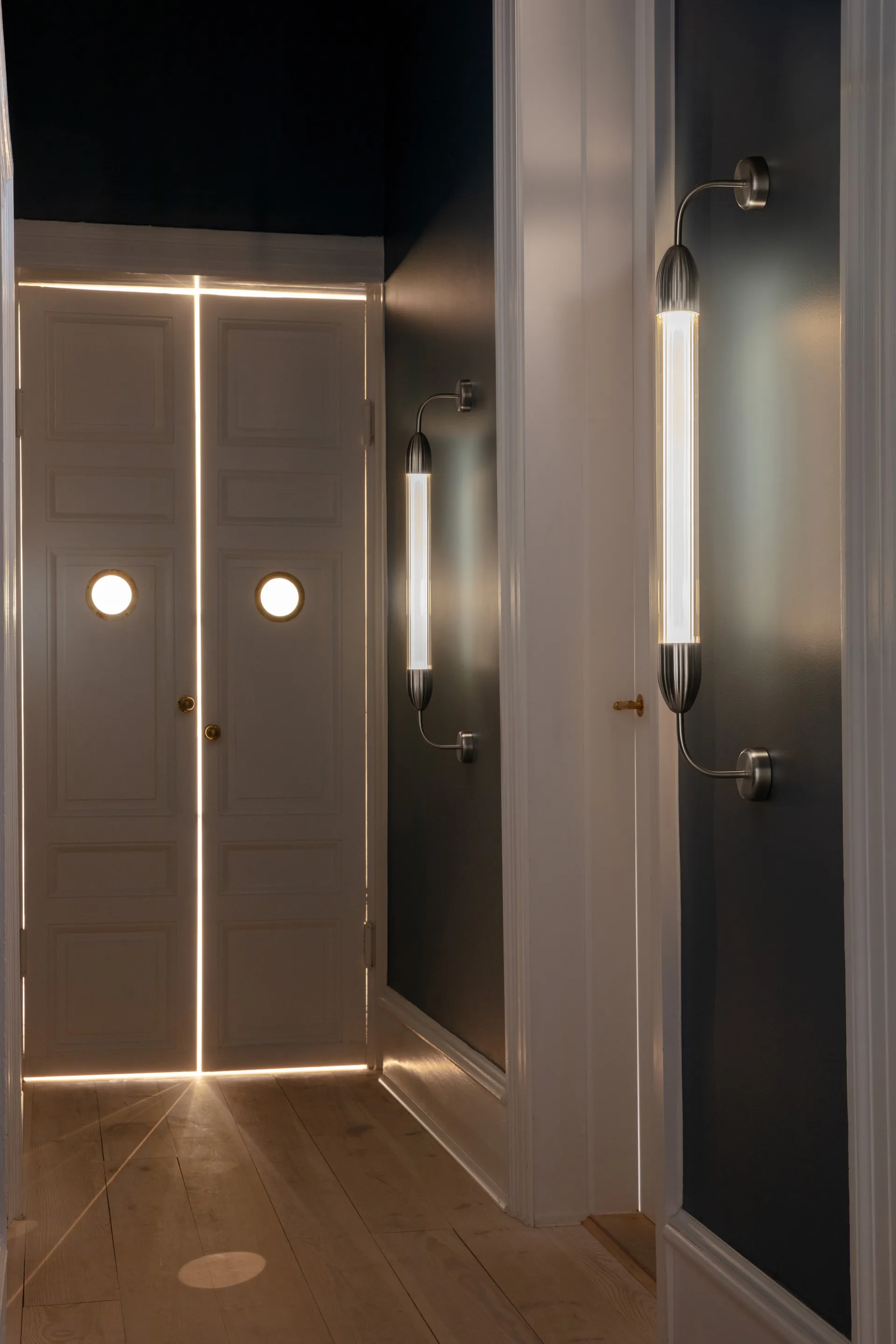 Applique murale Lemon Squeeze Wall long, Acier poli simple Umage